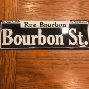 Bourbon st sign